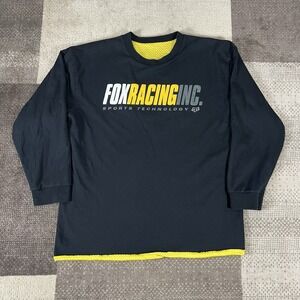 Y2K Fox Racing Sports Technology‎ Reversible Motocross Jersey Shirt Mens XL-2XL